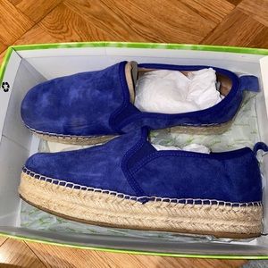SAM ELDERMAN CARRIN ROYAL BLUE SLIP ON ESPADRILLE